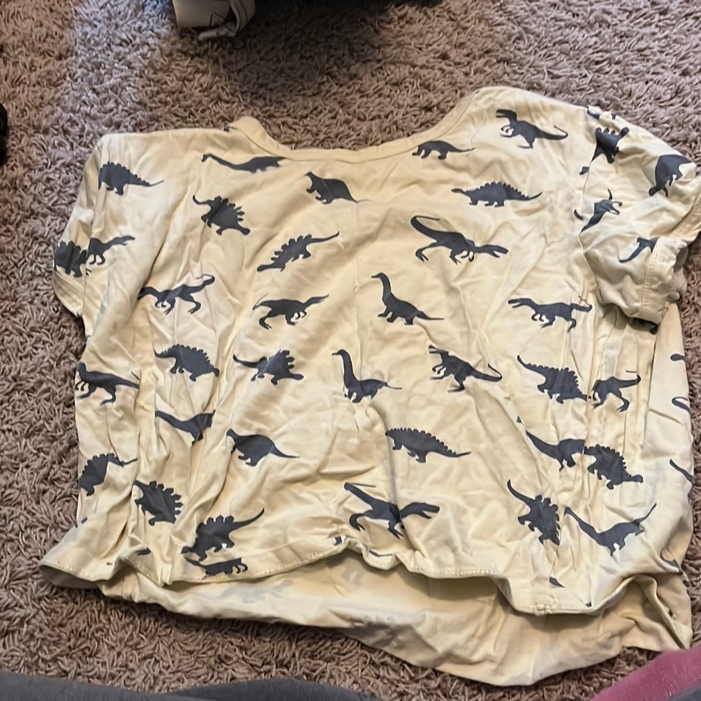 Yellow dinosaur shirt